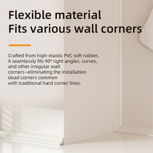 Profilé d'angle intérieur moderne en PVC résistant à l'humidité <span class=keywords><strong>pour</strong></span> <span class=keywords><strong>plafond</strong></span> et mur, bande d'angle <span class=keywords><strong>pour</strong></span> <span class=keywords><strong>plafond</strong></span> <span class=keywords><strong>suspendu</strong></span> intérieur - Product Image 1