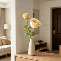 Promotion : Fleur de lotus artificielle, plantes artificielles réalistes et durables pour Pâques, la remise des diplômes, la décoration de la maison, la Saint-Valentin, le jardin