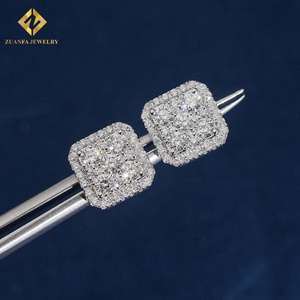 Pendientes de Diamantes Redondos con Corte Brillante para Mujer, Marca ZUANFA JEWELRY, con Certificado NGTC, Chapados en Plata 925, Joyería con Incrustaciones de Diamantes - Product Image 6