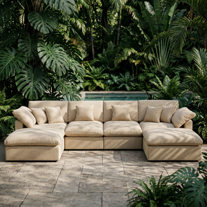 <span class=keywords><strong>Canapé</strong></span> modulaire moderne Cloud avec assise profonde pour la détente en appartement, incluant un <span class=keywords><strong>canapé</strong></span> modulaire Cloud et un <span class=keywords><strong>canapé</strong></span> Cloud - Product Image 4