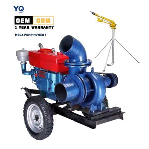 Pompes d'irrigation haute pression efficaces et stables de 40 ch, 60 ch, 100 ch, pompe centrifuge à eau avec moteur diesel, pompe agricole - Product Image 1