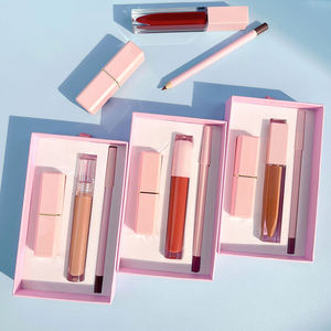 Eco-Friendly Recyclable Cosmetic Packaging Paper Box Customizable Inner Tray Matt <b>Lamination</b> for Lip Gloss Lip Liner Makeup Gift - Product Image 2