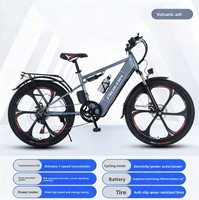 Bicicleta Eléctrica de Montaña para Jóvenes Urbanos con Motor sin Escobillas de 350W en el Buje Trasero, Batería Oculta y Frenos de Disco Dobles