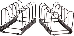 조정 가능한 팬 주최자 랙 냄비 뚜껑 홀더 접이식 조리기구 Bakeware 도마 선반 랙 - Product Image 5