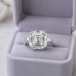 Anello Classico a Forma Quadrata Stile Matrimoniale per Donne - Product Image 6