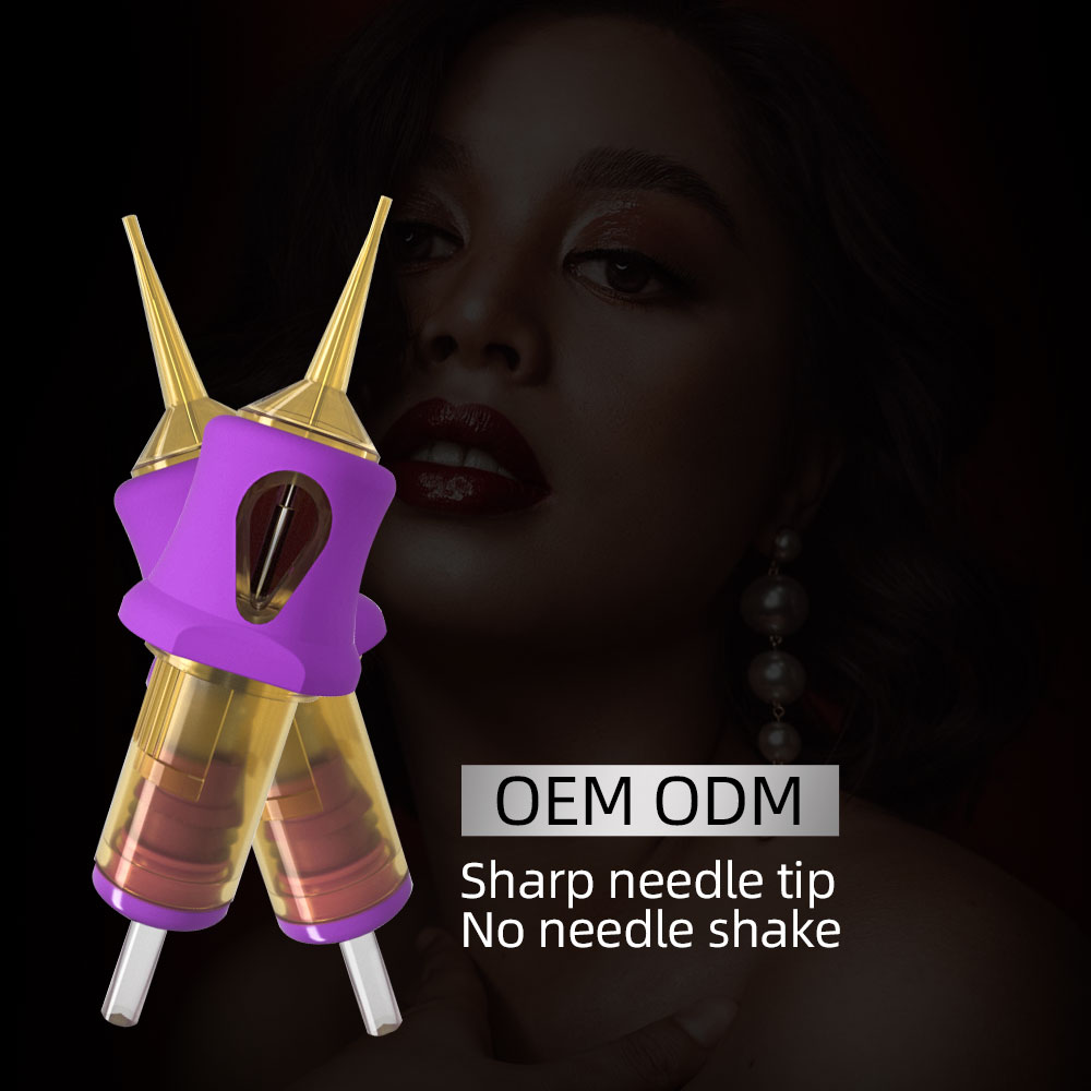 Dragon Pestle Премиум Фиолетовый Цвет PMU картриджи игла для бровей подводка для глаз губ макияж тату иглы
