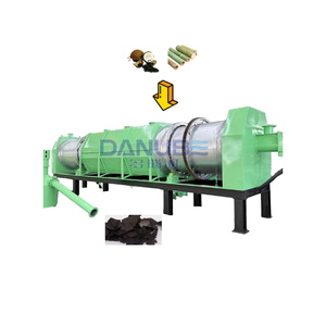 Horno de Carbonización de Biomasa, Máquina Continua para la Producción de Biocarbón a partir de Cáscara de Coco, Máquina de Pirólisis de Biomasa - Product Image 1