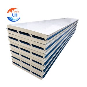 Ignifuge isolé Pir 50MM 75MM Pu polyuréthane EPS façade congélateur insonorisé métal Sandwich panneaux muraux pour chambre froide - Product Image 4