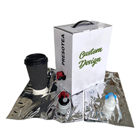 Conteneur à café jetable personnalisé avec logo, 1l, 2l, 3l, 5l, avec robinet, sac en aluminium, conteneur BIB pour emporter du café