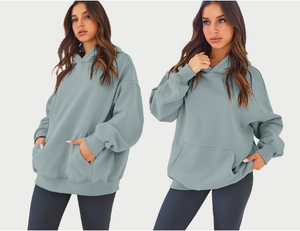 เสื้อสเวตเตอร์ขนแกะมีฮู้ดสำหรับผู้หญิงชุด2025แบบสวมหัวสำหรับฤดูใบไม้ร่วงและฤดูหนาว - Product Image 1