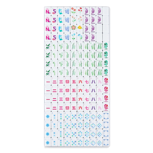 Jeu d'échecs Mahjong de style américain, 160 tuiles, design pliable en plastique portable pour enfants - Product Image 3