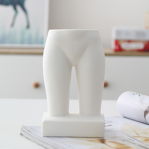 <span class=keywords><strong>Vase</strong></span> en céramique blanc en forme de corps humain, support pour fleurs séchées, <span class=keywords><strong>vase</strong></span> en céramique en forme de <span class=keywords><strong>fesses</strong></span> de femme pour une décoration amusante du salon ou du bureau - Product Image 3