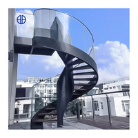 Industrielle Metall treppe im Freien Verzinkte Stahl treppe Stahl leiter treppe Metallbau stoff Wendeltreppe
