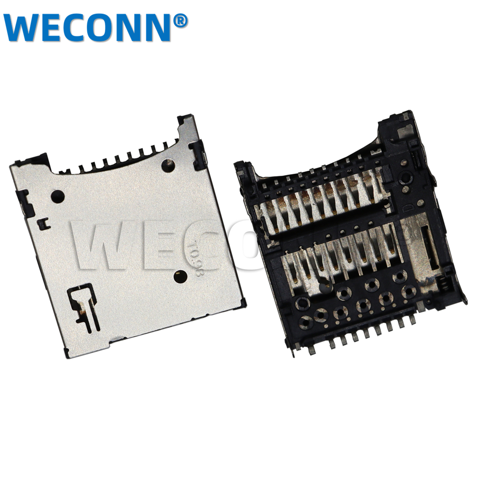 Professional Manufacturer 2.85H PUSH PUSH MICRO SD TF card connector Increase height card socket connector for SMT