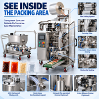 Machine de remplissage de glaçons liquides DEEPACK avec scellage de sacs en film pour essais de recettes de liquide de refroidissement séparées et d'emballages