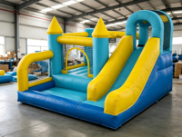 Structure gonflable pour enfants avec toboggan intégré, aire de jeux gonflable pour enfants