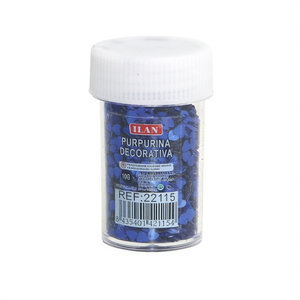 Glitter decorativo Iln 10G blu luminoso a forma di cuore per lavori artigianali - Product Image 2
