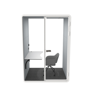 Cabina Acústica Moderna Blanca para Oficina, Reducción de Ruido, Insonorizada, Portátil, Espacio Silencioso para el Trabajo - Product Image 3