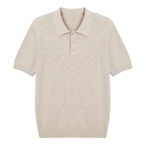 Individuelles Logo Golf Strick-Poloshirt für Herren Kurzarm Atmungsaktiv Schnelltrocknend Sommer Großhandel OEM ODM Direktvertrieb Pullover - Product Image 2