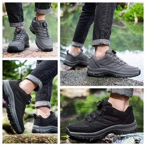Chaussures de sport d'extérieur pour hommes printemps-automne, boucle rotative, confortables, antidérapantes, chaussures de randonnée - Product Image 5