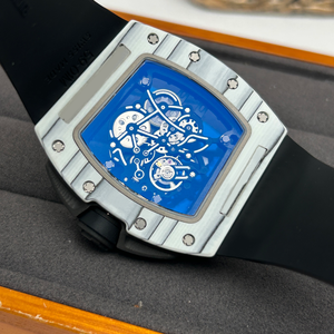 นาฬิกาสปอร์ต RM 61-01 รุ่น Skeleton Sport รุ่น Sprinter Edition ตัวเรือนคาร์บอนไฟเบอร์ น้ำหนักเบาพิเศษ ทนทานต่อแรงกระแทก สายยาง - Product Image 6