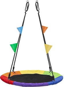 Platillo volador multicolor para niños, columpio redondo <span class=keywords><strong>de</strong></span> gran calidad, colorido, para <span class=keywords><strong>Parque</strong></span> - Product Image 2