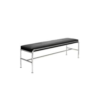 Modern Minimalist Leather <b>Shoe</b> <b>Bench</b> Stainless Steel Frame Durable Living Room Furniture - Product Image 5