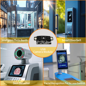 3D เซ็นเซอร์จดจำใบหน้าแบบ NPU เซ็นเซอร์ WDR SC2356เซ็นเซอร์ CMOS 2MP IR RGB ToF Ai การตรวจหาการลื่นไหลโมดูลกล้อง USB - Product Image 3