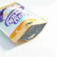 Pochette en plastique laminé PE Mylar personnalisée avec fermeture éclair pour bonbons et chewing-gum
