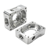 Pièces en aluminium usinées CNC 5 axes sur mesure et par électroérosion à fil, usinage de précision OEM pour boîtiers de joints robotiques et supports structurels