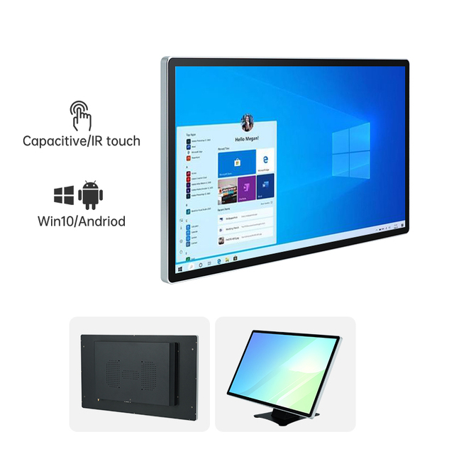 Touchwo hot sell size 21.5 27 32 43 Inch touch screen monitor Android tablet window system Linux os for kiosk shop industrial