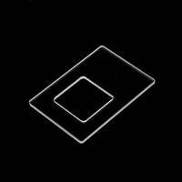 Microscope Slide Tinted Tempered Glass Panel Customized Quartz Cylinder Plate