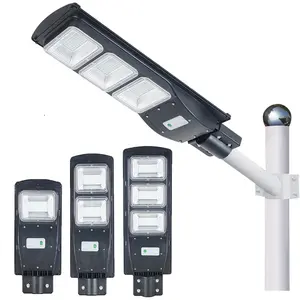 Ip65 Do Sensor De movimento Ao Ar Livre À Prova D' Água Smd Integrado 20w 40w 60w Tudo Em Um Solar do Diodo Emissor de Luz Da Rua