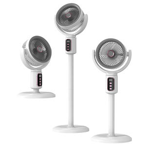 Low Noise Electric 3D Oscillating Air Circulator Pedestal <b>Fan</b> with Remote Control for Home Bedroom - Product Image 2