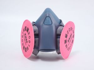 Masker debu <span class=keywords><strong>Respirator</strong></span>, perlindungan uap debu, <span class=keywords><strong>Respirator</strong></span> setengah masker kimia dengan kartrid - Product Image 2