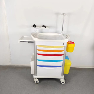 Troli Medis ABS untuk Penyelamatan, Stasiun Perawat, Infus, Pengiriman Obat, Penggunaan Klinik Hewan Peliharaan & Gigi, Garansi 1 Tahun - Product Image 5