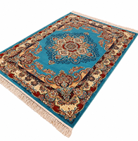 Vintage Persischer Stil 100% Polypropylen Schnittflor-Teppich Rutschfester Latex-Rücken Gewebter Bedruckter Teppich für Wohnzimmer Schlafzimmer