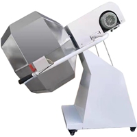 Máquina de Sazonado Octogonal Planetaria Totalmente Automática con Motor SUS304 para Aromatizar y Recubrir Snacks, Nueces y Patatas Fritas