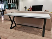 Pieds de table en métal modernes et robustes pour salle de réunion, base de table à manger