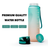Bouteille d'eau de vélo personnalisée avec logo, sans BPA, 1 litre, en Tritan, design classique, avec corde, pour boire directement, support de bouteille de vélo, cadeau, OEM, ODM, usine