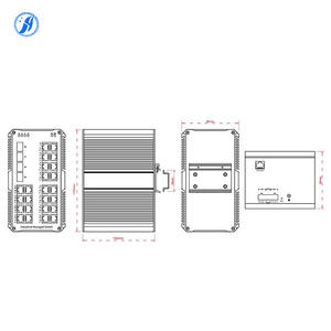 Huayu จัดการสวิตช์เครือข่าย24พอร์ต10/100/1000Mbps ตัวเลือกอีเทอร์เน็ตอุตสาหกรรมที่มี4ไฟเบอร์อัปลิงค์อัตราการส่งข้อมูลสูง - Product Image 4