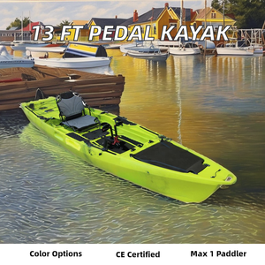 Kayak de pêche individuel Vicking 3,9 m en LLDPE ou HDPE avec porte-canne pour utilisation en rivière – Canoë en promotion - Product Image 2