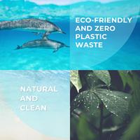 Feuilles de lessive écologiques jetables sans liquide, bandes biodégradables, nettoyage puissant, enzymes d'origine végétale, action rapide