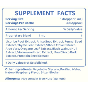 Suplemento Líquido Herbal Sin Alcohol <span class=keywords><strong>para</strong></span> Niños, Apoyo a la Salud Intestinal, Salud Digestiva, Sabor Natural a Frambuesa - Product Image 3