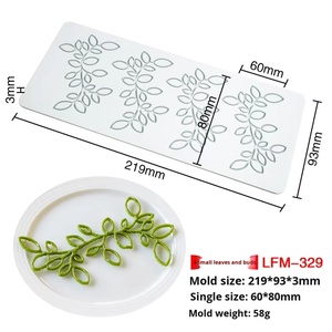 Molde de Silicona TangChu para Fondant con Diseño de Hoja de Arce y Espiga de Trigo, para Decoración de Repostería y Gastronomía Molecular - Product Image 6