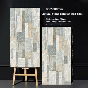 Cổ văn hóa Đá Ngoài Trời biệt thự bên ngoài bức tường gạch 300x600 cho nông thôn tự xây dựng nhà chia bề mặt kết thúc - Product Image 1