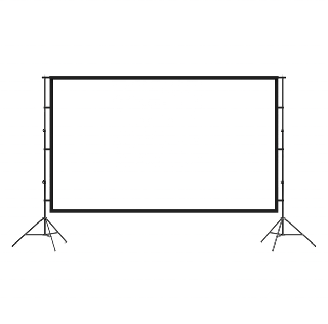 120 Inch Outdoor Projector Movie Screen with Stand 4K HD 16:9 Format Projector Screen for Home Theater Backyard Cinema