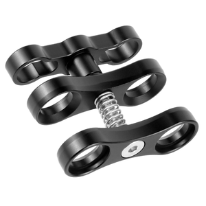 Clip de Mariposa de Doble Bola de Aleación de Aluminio Ligero para Buceo, Abrazadera para Cámara Subacuática para <span class=keywords><strong>Insta360</strong></span> <span class=keywords><strong>ONE</strong></span> <span class=keywords><strong>R</strong></span>/X4/X5 DJI Osmo GoPro Hero - Product Image 1