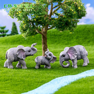 Accesorios Decorativos para Paisajismo de Jardín, Micro-Paisaje de Musgo con Elefante Realista, Producto Nuevo de Weij - Product Image 4