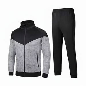 ชุดวอร์มผู้ชายแบบมีฮู้ดระบายอากาศได้ใส่สบายชุดวอร์มน้ำหนักเบาชุดออกกำลังกายแบบลำลองสำหรับฤดูหนาว - Product Image 1